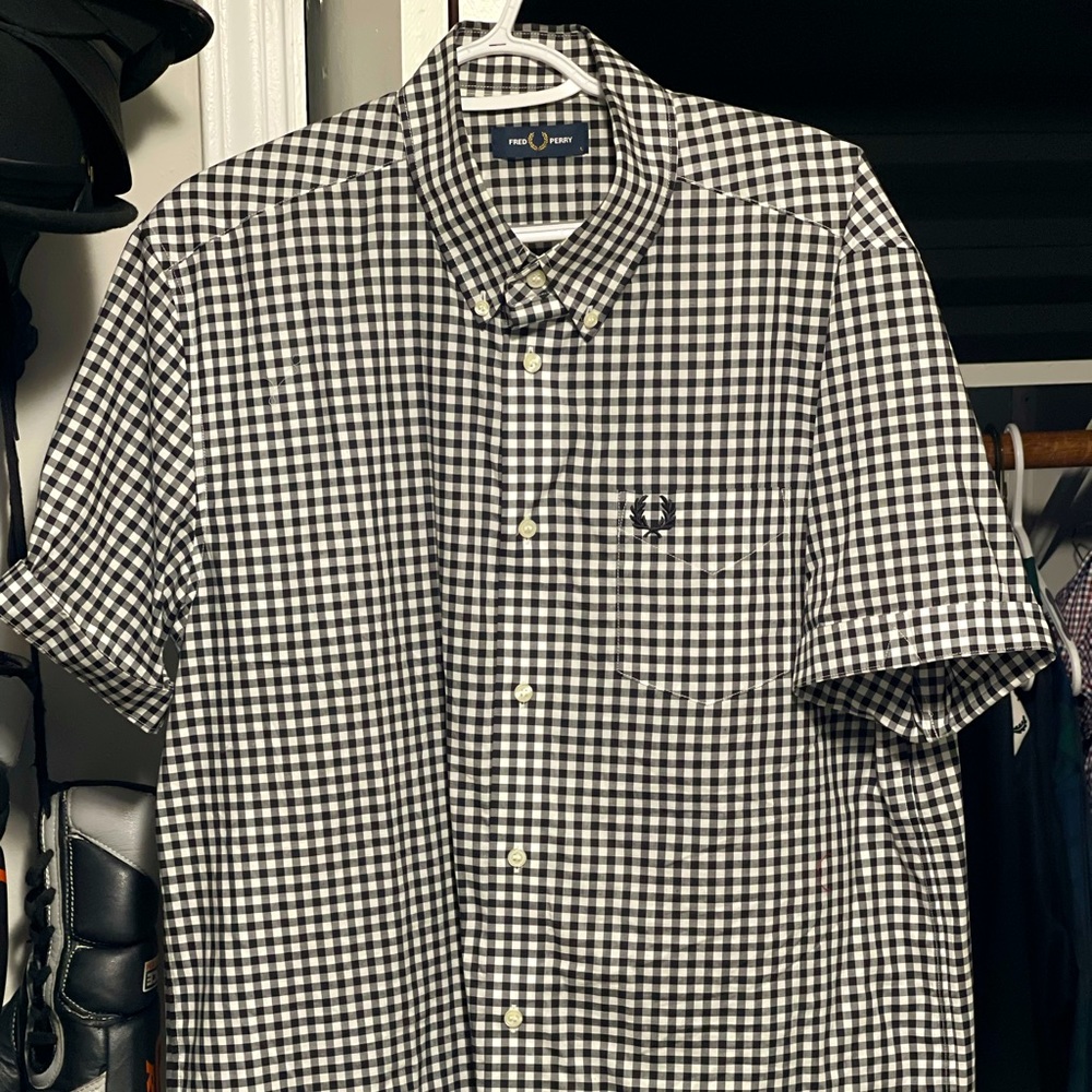 Fred Perry Short Sleeve Gingham Shirt